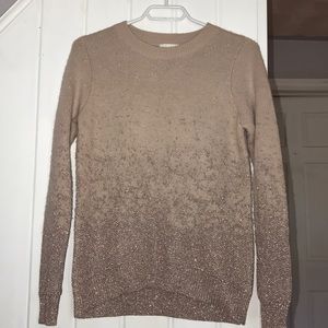 H&M Rose gold sparkle sweater